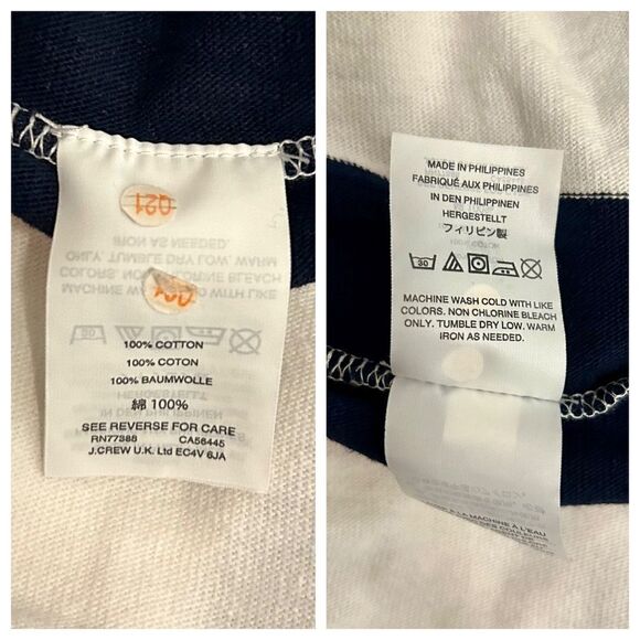 J. Crew rugby knit wrap skirt Navy/ Ivory. Size XS. - Picture 11 of 13